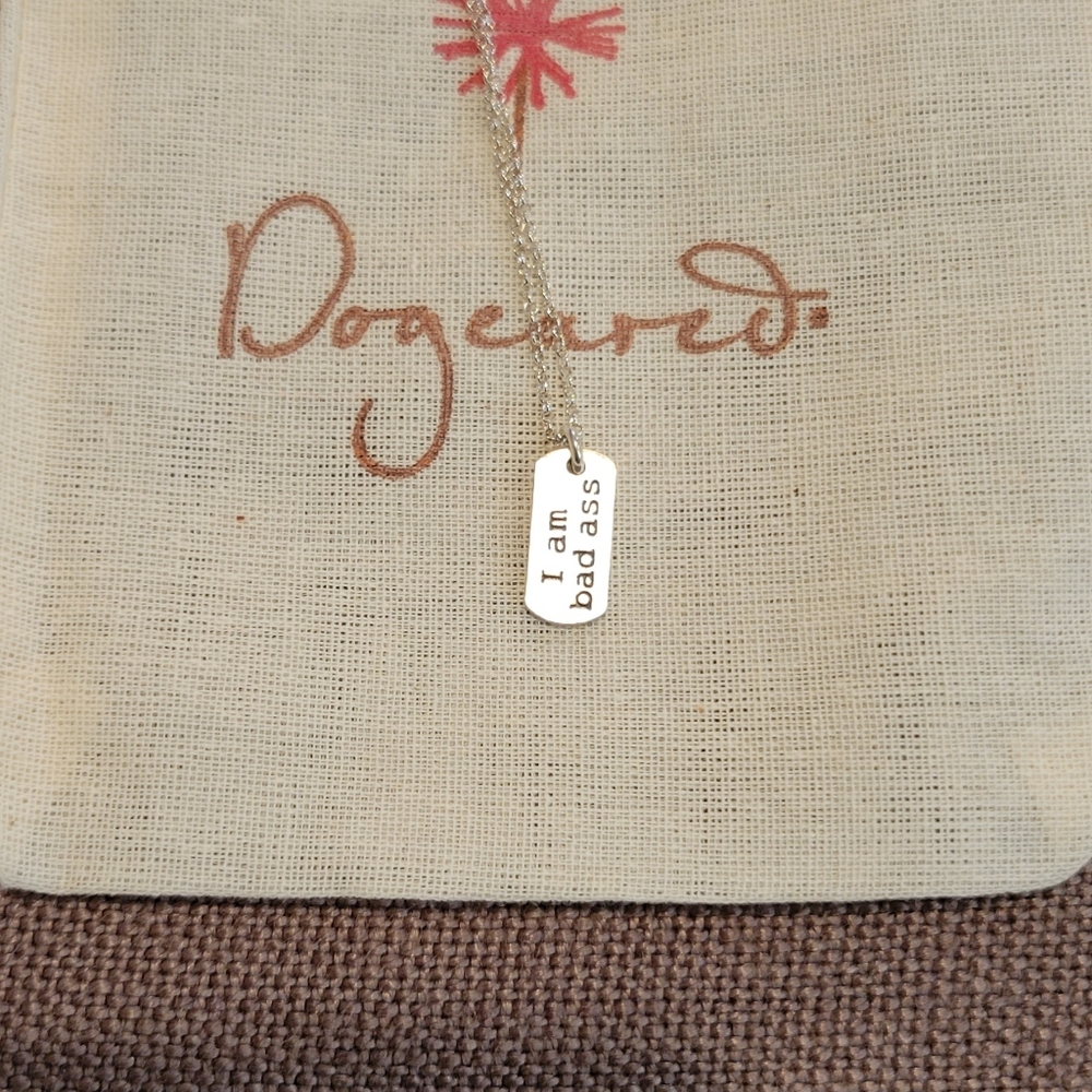 Dogeared sterling silver necklace